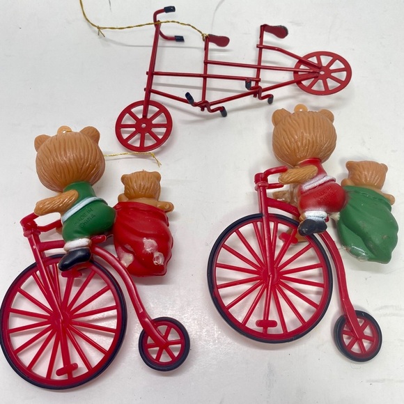 Vintage Lot Plastic, Ceramic Christmas Ornaments - Picture 3 of 12